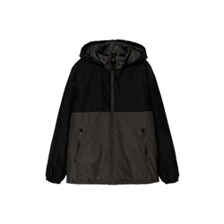 Chaqueta con capucha Negro