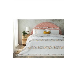 English Home Bloomy Lines Pamuklu Tek Kişilik Nevresim Seti 160x220 Cm Sarı TYC00819209160