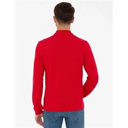 Kırmızı Slim Fit Basic Sweatshirt