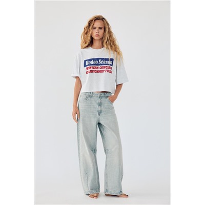 T-SHIRT WITH SLOGAN