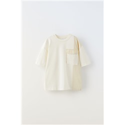 CAMISETA COLOR BLOCK BOLSILLO
