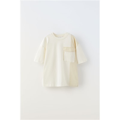 CAMISETA COLOR BLOCK BOLSILLO