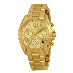 MICHAEL KORS Bradshaw Chronograph Champagne Dial Gold-tone Ladies Watch
