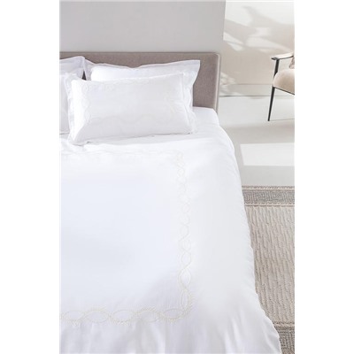 Marguerite King Size Nakışlı Nevresim Takımı - Saten