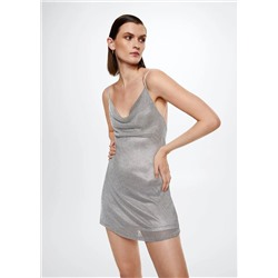 Vestido punto brillante -  Mujer | MANGO OUTLET España