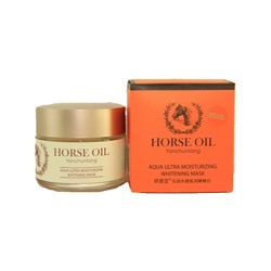 Увлажняющая осветляющая маска для лица с лошадиным жиром Horse Oil 100 мл /Yanchuntang Horse oil aqua ultra moisturzing whitening mask 100 ml