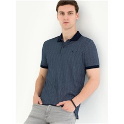 Lacivert Slim Fit Polo Yaka Tişört