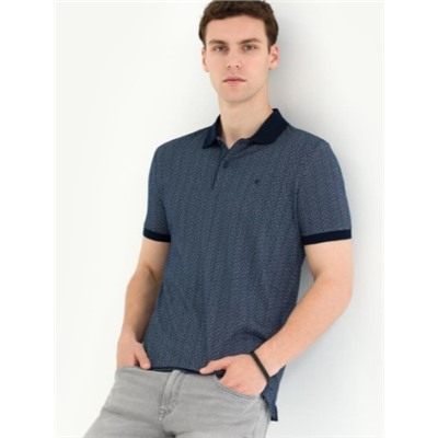 Lacivert Slim Fit Polo Yaka Tişört