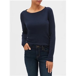 Long Sleeve Boatneck T-Shirt