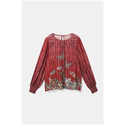 Blusa viscosa mariposas