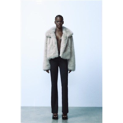 POLYAMIDE FLARED TROUSERS