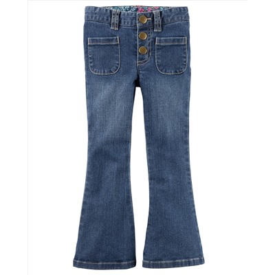 5-Pocket Stretch Flare Denim