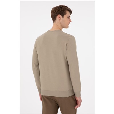 Erkek Açık Haki Sweatshirt