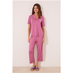 Pijama camisero Capri rosa
