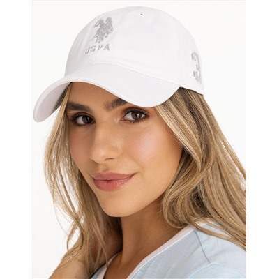 WOMENS TWILL CENTER LUREX LOGO HAT
