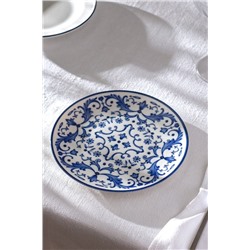 Reve Bleu Serenity Pasta Tabağı - 19 cm - Mavi/Beyaz