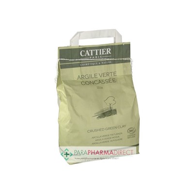 Cattier Argile Verte Concassée Illite 3kg