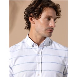Mavi Slim Fit Uzun Kollu Gömlek