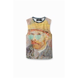 Camiseta autorretrato obra de arte
