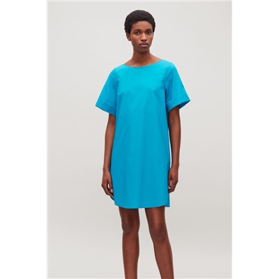 ¾-SLEEVED A-LINE DRESS