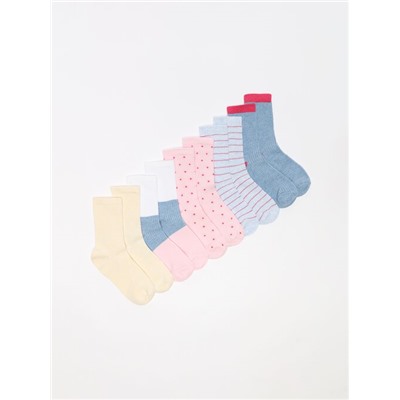 PACK OF 5 PAIRS OF PRINTED LONG SOCKS