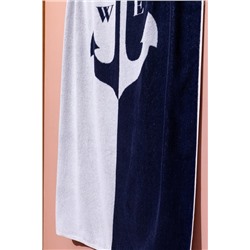 Anchor %100 Pamuk Plaj Havlusu - Lacivert - 75x160 cm