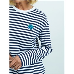 Женский oversize лонгслив из 100% хлопка