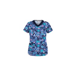 UA Signature Circle Ceil Five-Pocket Print Scrub Top