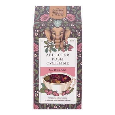 ЗОЛОТО ИНДИИ  Rose Dried Petals Розы лепестки сушеные 30г