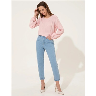Pembe Regular Fit Bluz