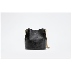 Bolso de piel Mini Bruna Negro