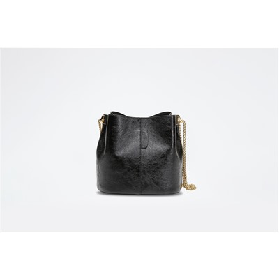 Bolso de piel Mini Bruna Negro