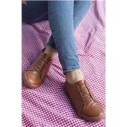 Deripabuc Hakiki Deri Taba Kadın Deri Casual Ayakkabı Trc-0503 TRC-0503