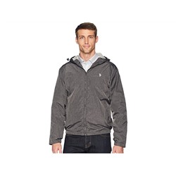 U.S. POLO ASSN. Heather Hooded Windbreaker
