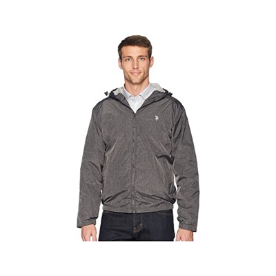 U.S. POLO ASSN. Heather Hooded Windbreaker