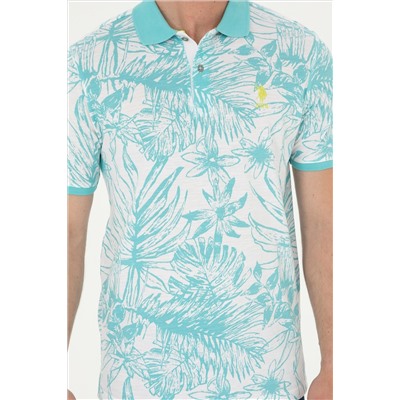 Erkek Regular Fit Polo Yaka Mint Tişört