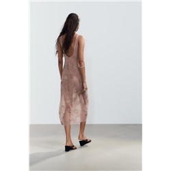 MIDI DRESS WITH BEADS