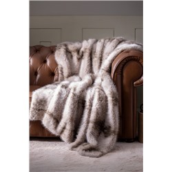 Allure Peluş Koltuk Şalı - Gri