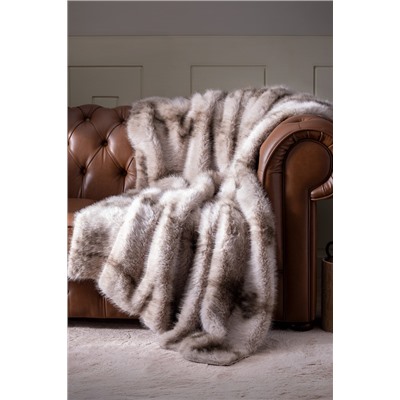 Allure Peluş Koltuk Şalı - Gri