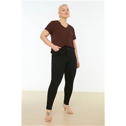 Trendyol Curve Siyah Yüksek Bel Skinny Jeans TBBSS22JE0075