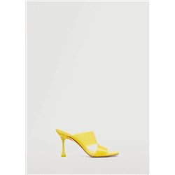Sandalia tacón transparente -  Mujer | MANGO OUTLET Melilla