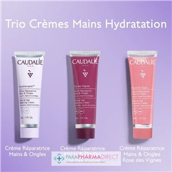 Caudalie Trio de Noël - Crèmes Mains Hydratation 3x30ml