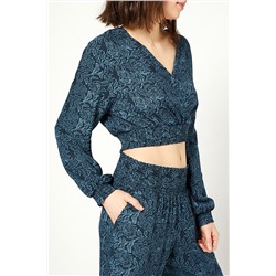 Crop top Sailor Azul marino