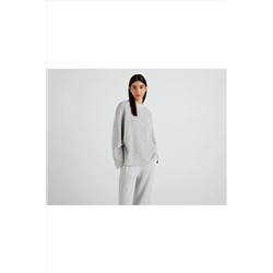 United Colors of Benetton Kadın Mix Dik Yaka Düğmeli Sweatshirt 122A39KRD200D-901