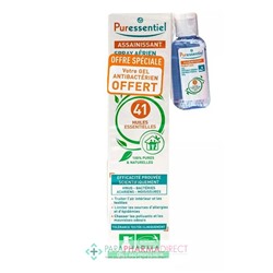 Puressentiel Assainissant Spray Aérien aux 41 Huiles Essentielles 200 ml + Gel Antibactérien Hydro-Alcoolique 25 ml OFFERT