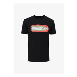 Lee, Bisiklet Yaka Siyah Erkek T-Shirt L241330001 Bisiklet Yaka T-shirt