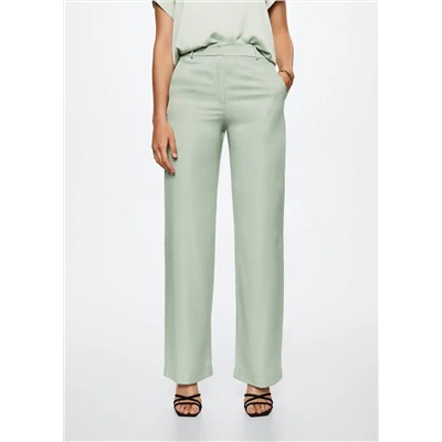 Pantalón recto traje -  Mujer | MANGO OUTLET Melilla
