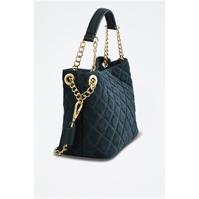 Bolso de piel Hina Petróleo