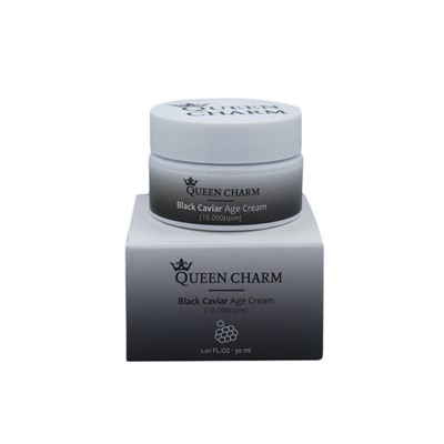 [QUEENCHARM] Крем для лица омолаживающий ЭКСТРАКТ ЧЕРНОЙ ИКРЫ 1% Black Caviar Age Cream, 30 мл