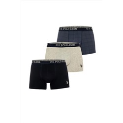 Erkek Lacivert 3'lü Boxer